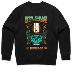 Kittl Garage – Vintage Biker Skull Mechanic T-Shirt