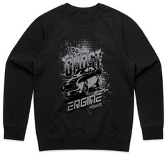 Ghost Engine Power: Monochrome Muscle Car T-Shirt