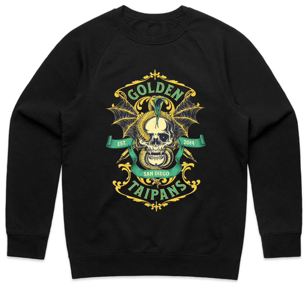 Golden Taipans – San Diego Ornate Skull T-Shirt