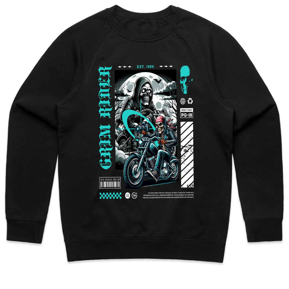 Grim Rider – Dark Reaper Motorcycle Streetwear T-Shirt