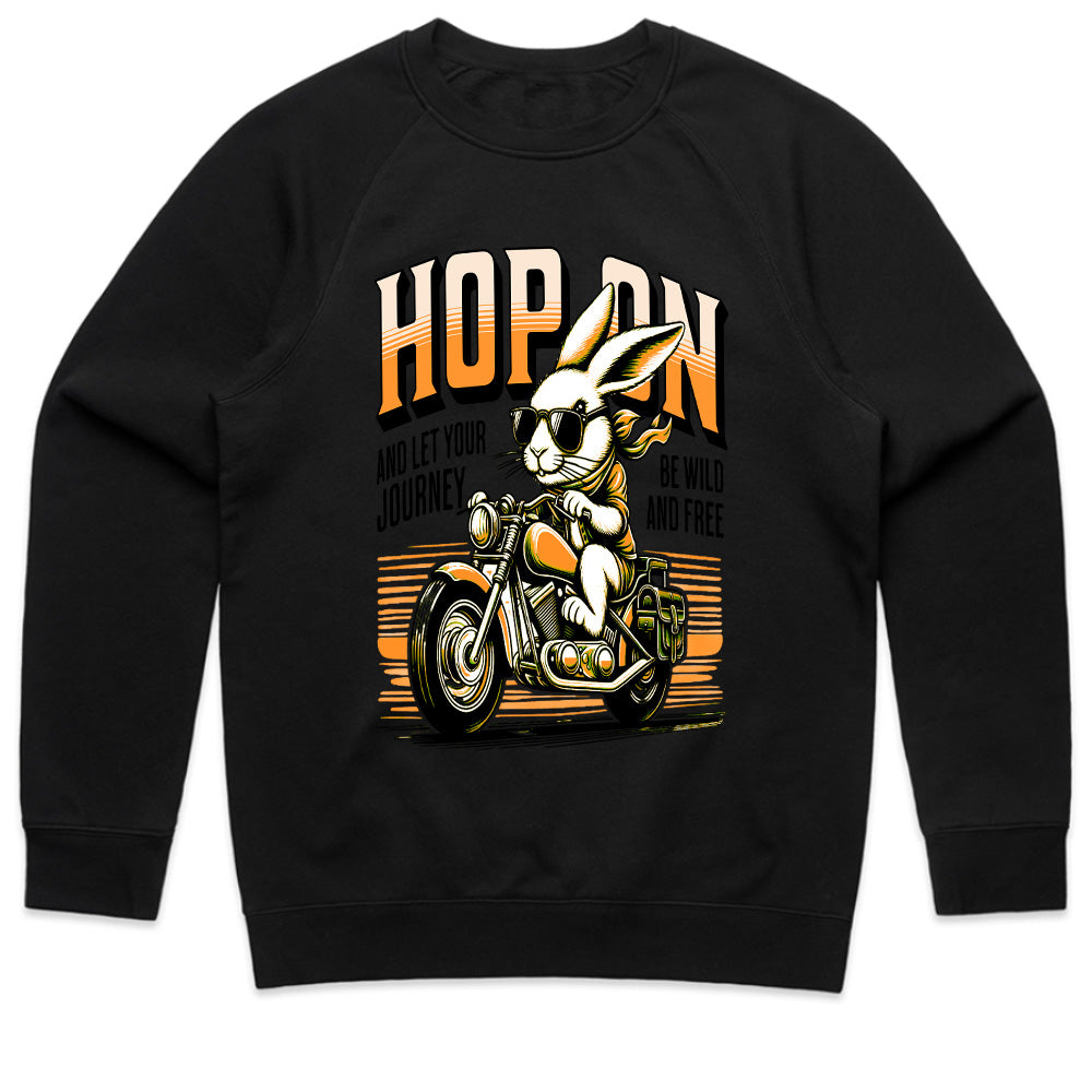 Hop On – Cool Biker Rabbit Adventure T-Shirt
