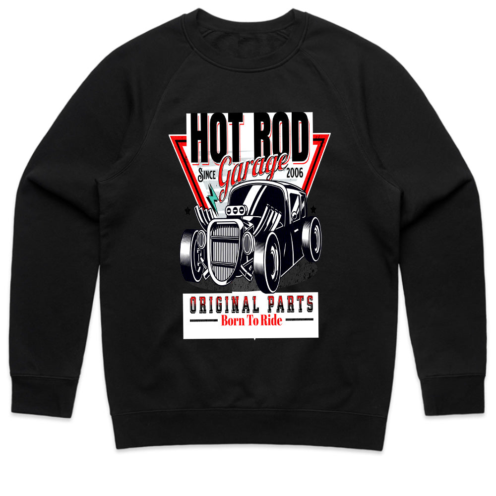 Hot Rod Garage: Born to Ride Classic Car T-Shirt
