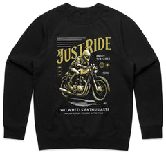 Just Ride – Vintage Café Racer Motorcycle T-Shirt