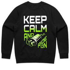 Keep Calm and Ride On: Turbo Exhaust Streetwear T-Shirt