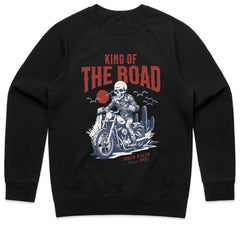 King of the Road – Biker Racer Skull T-Shirt