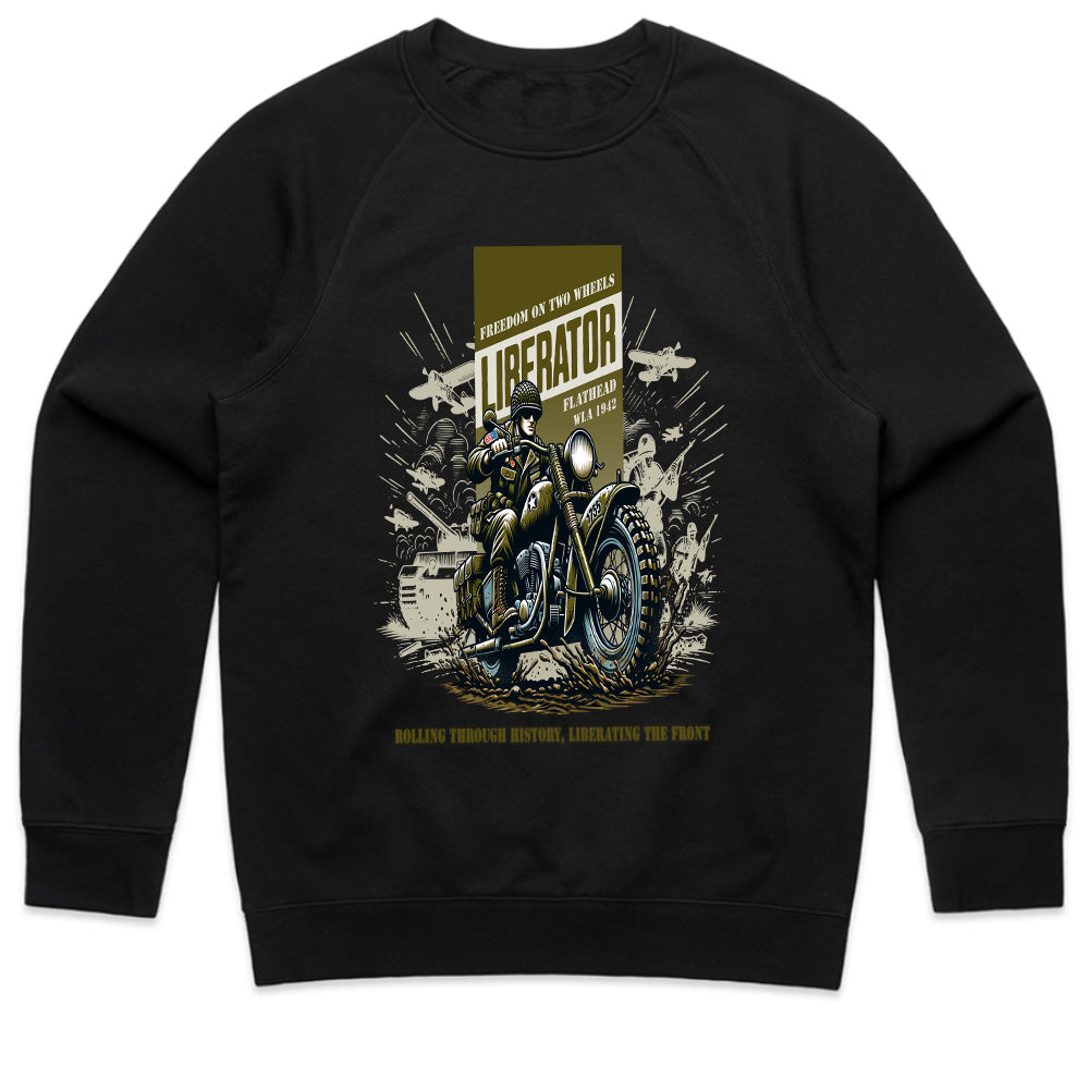 Liberator Ride: WWII Flathead Motorcycle Tribute T-Shirt