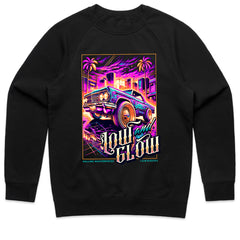 Low and Glow T-Shirt – Neon Vibe Lowrider Masterpiece