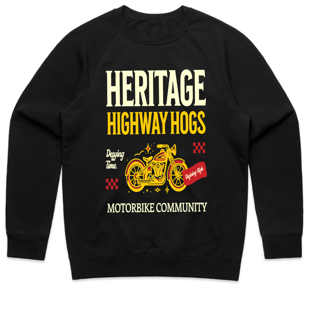 Heritage Highway Hogs – Motorbike Community Classic Rider T-Shirt
