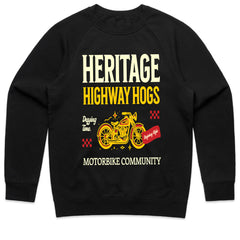 Heritage Highway Hogs – Motorbike Community Classic Rider T-Shirt