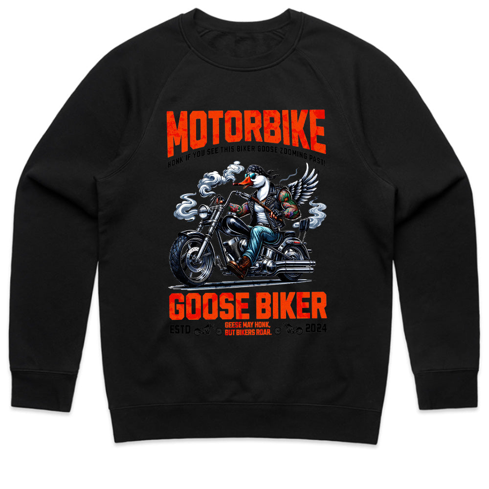 Goose Biker – Honk & Roar Funny Motorcycle T-Shirt
