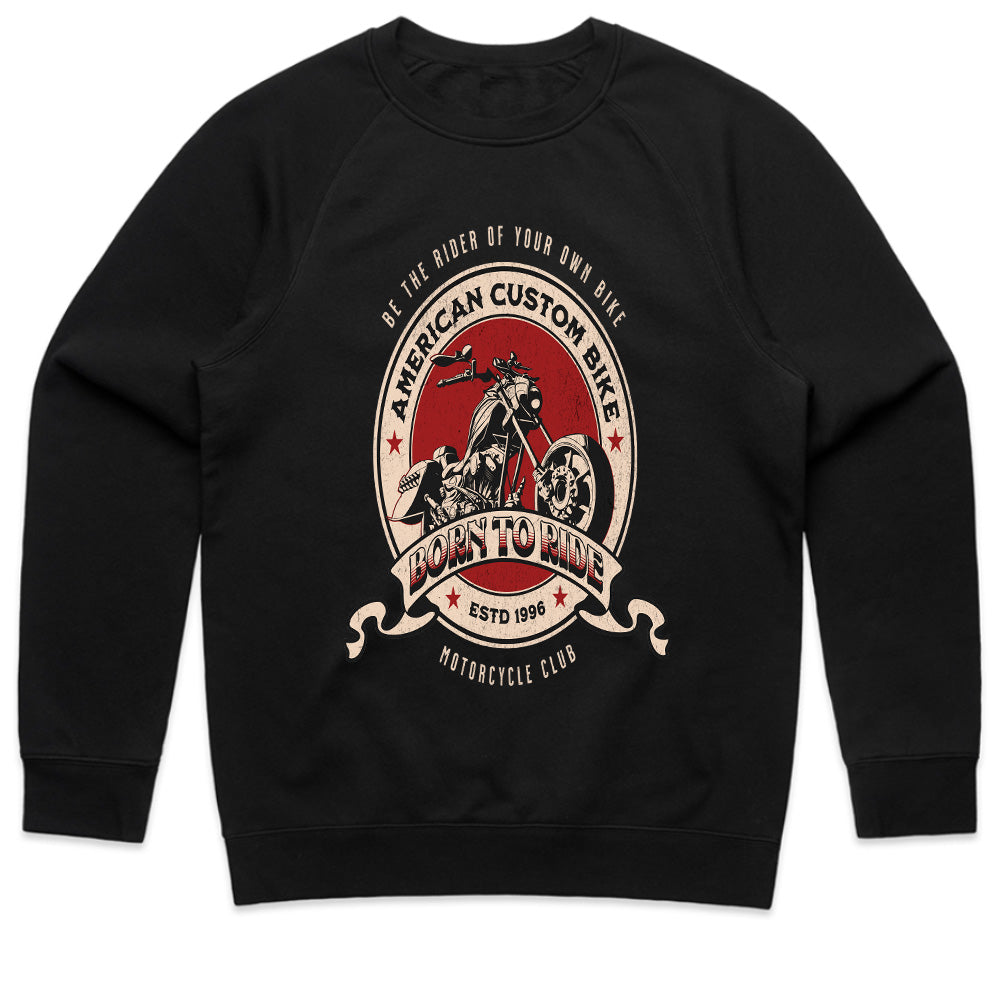 Born to Ride – American Custom Bike Club Vintage Biker T-Shirt