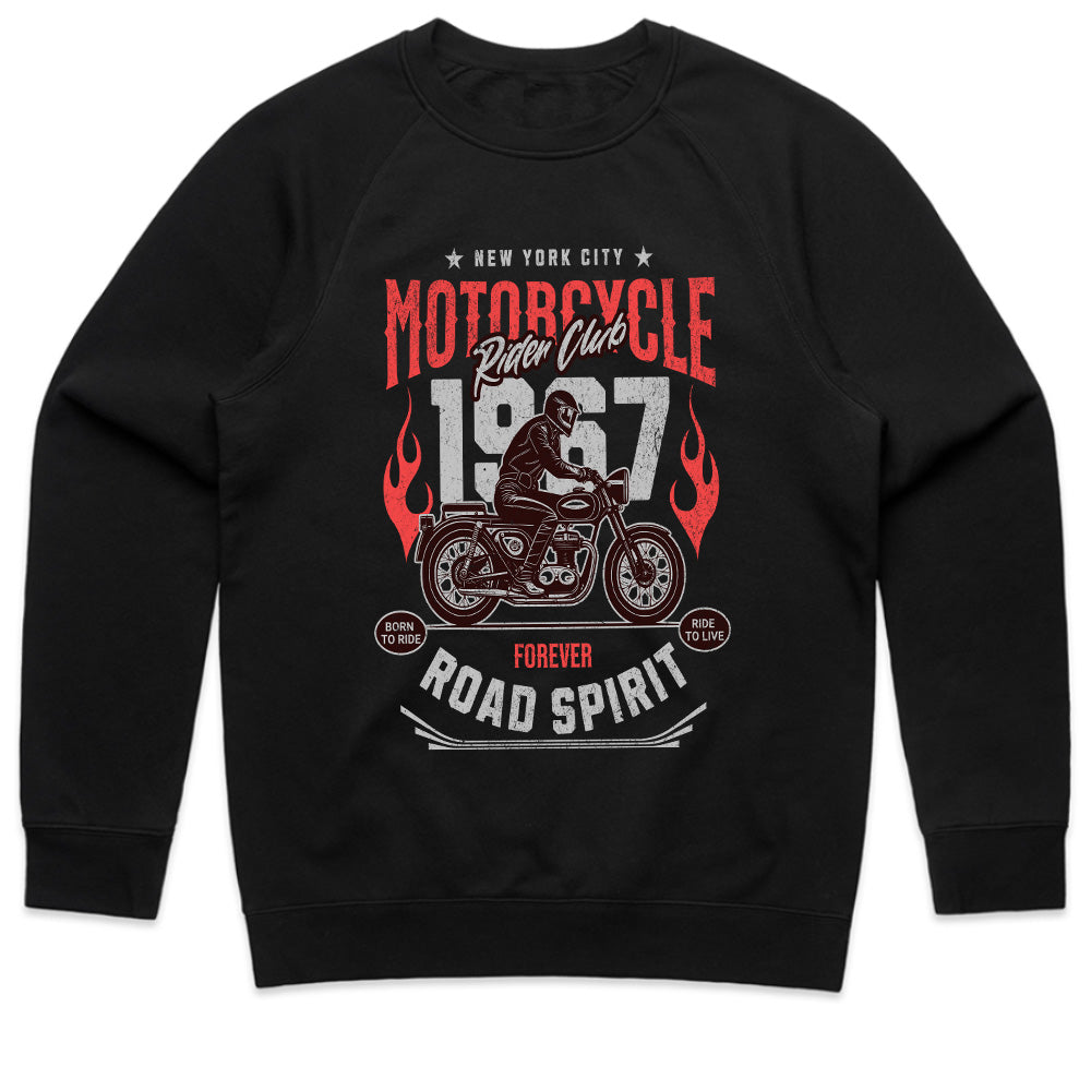 Motorcycle Rider Club – Road Spirit 1967 Vintage Biker T-Shirt