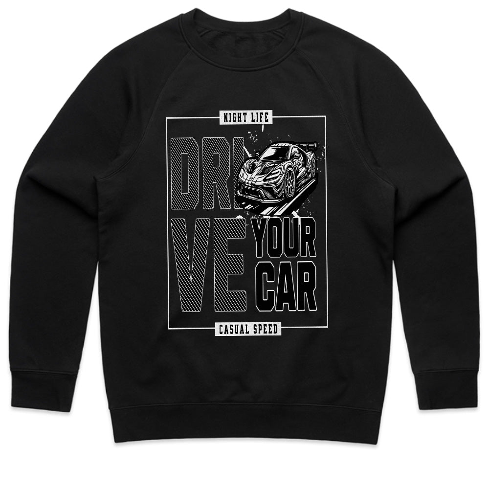 Drive Your Car T-Shirt – Night Life Casual Speed Edition