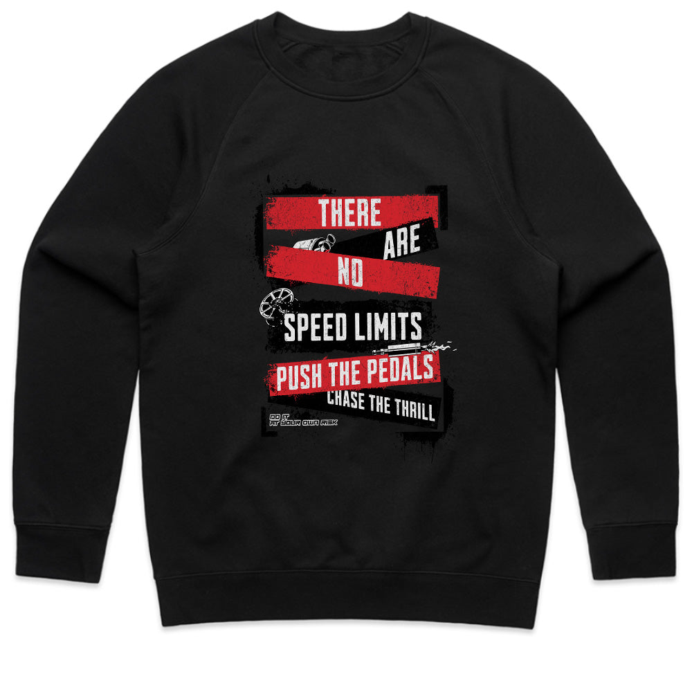 No Speed Limits T-Shirt – Push The Pedals Thrill Chaser Edition