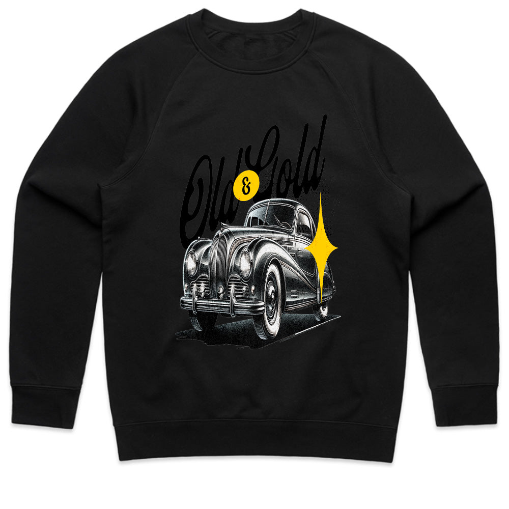 Old & Gold Vintage Classic Car T-Shirt – Timeless Elegance Edition
