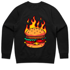 Flaming Burger Shirt
