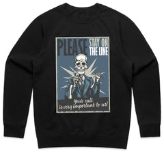 Stay on the Line Skeleton Shirt