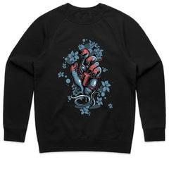 Anatomical Heart Floral Sweatshirt