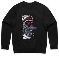 Gothic Lips Raven Shirt