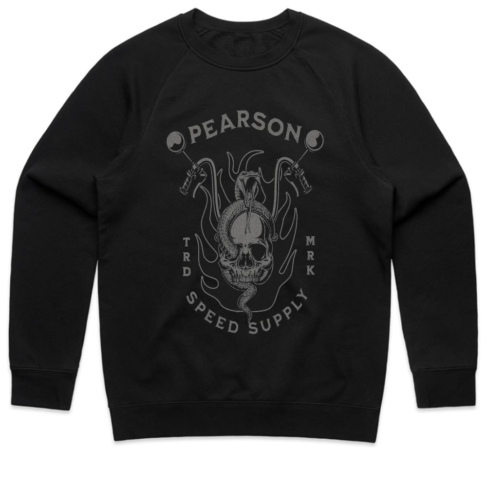 Pearson Speed Supply T-Shirt – Skull & Snake Biker Outlaw Tee