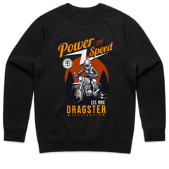 Power Top Speed T-Shirt – Vintage Dragster Motorcycle Racing Tee