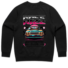 Race Rizz T-Shirt – Retro Neon Automotive Club Edition