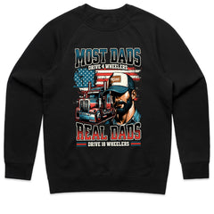 Real Dads Drive 18 Wheelers T-Shirt – Trucker Pride Edition