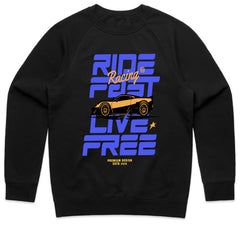 Ride Fast Live Free Racing T-Shirt – Speed & Freedom Edition
