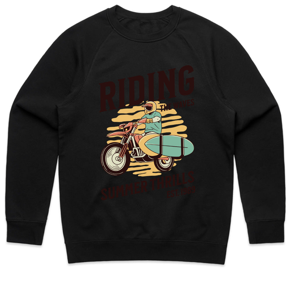 Riding the Waves T-Shirt – Surf & Motorcycle Adventure Tee