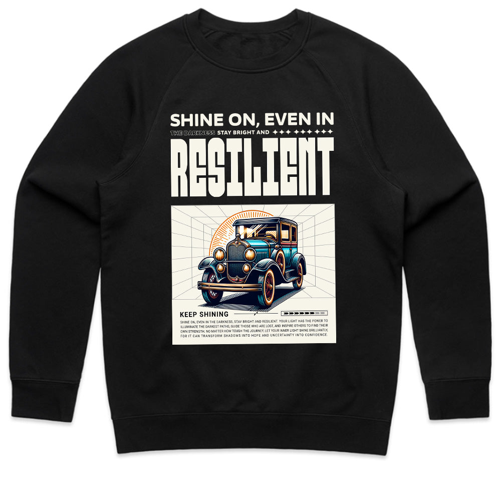 Shine On: Resilient Retro Classic Car Inspirational T-Shirt