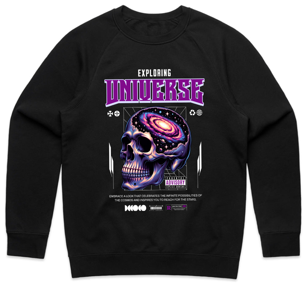 Galactic Mind: Exploring Universe Skull Tee