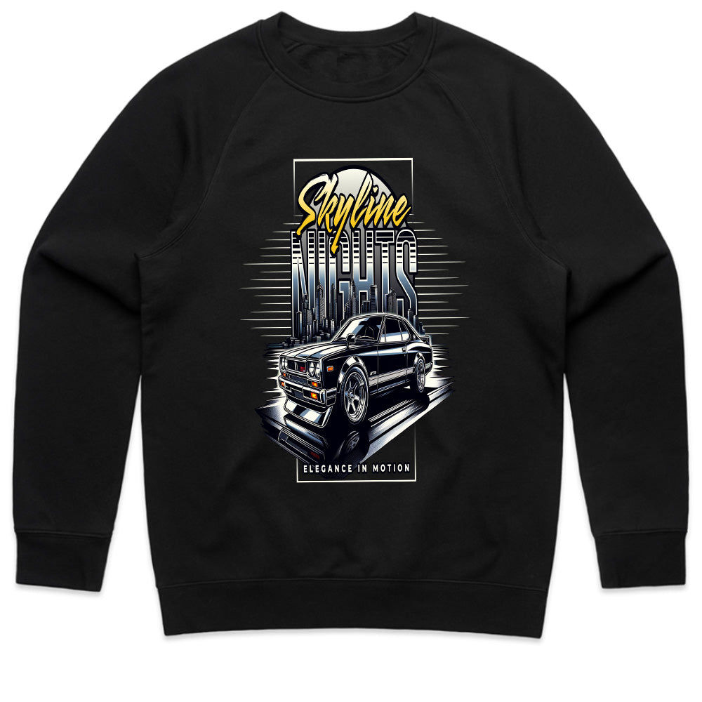 Skyline Nights: Retro JDM Elegance in Motion T-Shirt