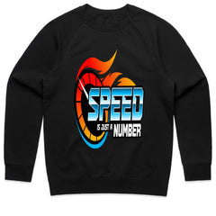 Speed Is Just a Number T-Shirt – Bold Racing Flame Graphic Tee