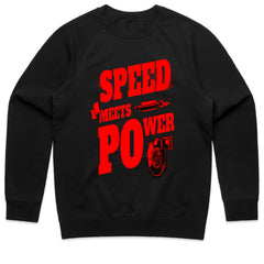 Speed Meets Power Turbocharger T-Shirt – Red Performance Boost Edition