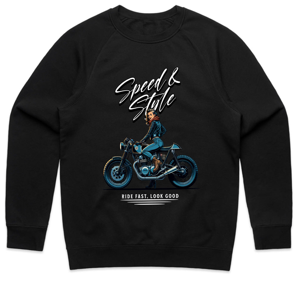 Speed & Style Vintage Motorcycle Rider T-Shirt