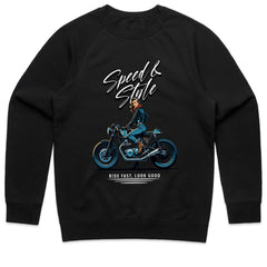 Speed & Style Vintage Motorcycle Rider T-Shirt