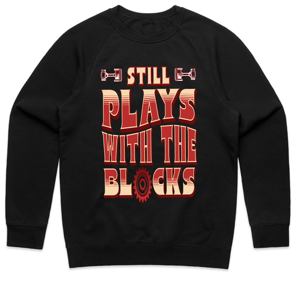 Still Plays With The Blocks – Engine Builder’s Gearhead T-Shirt