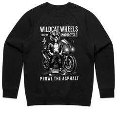 Wildcat Wheels Biker T-Shirt – Fierce Tiger Rider with Motorcycle