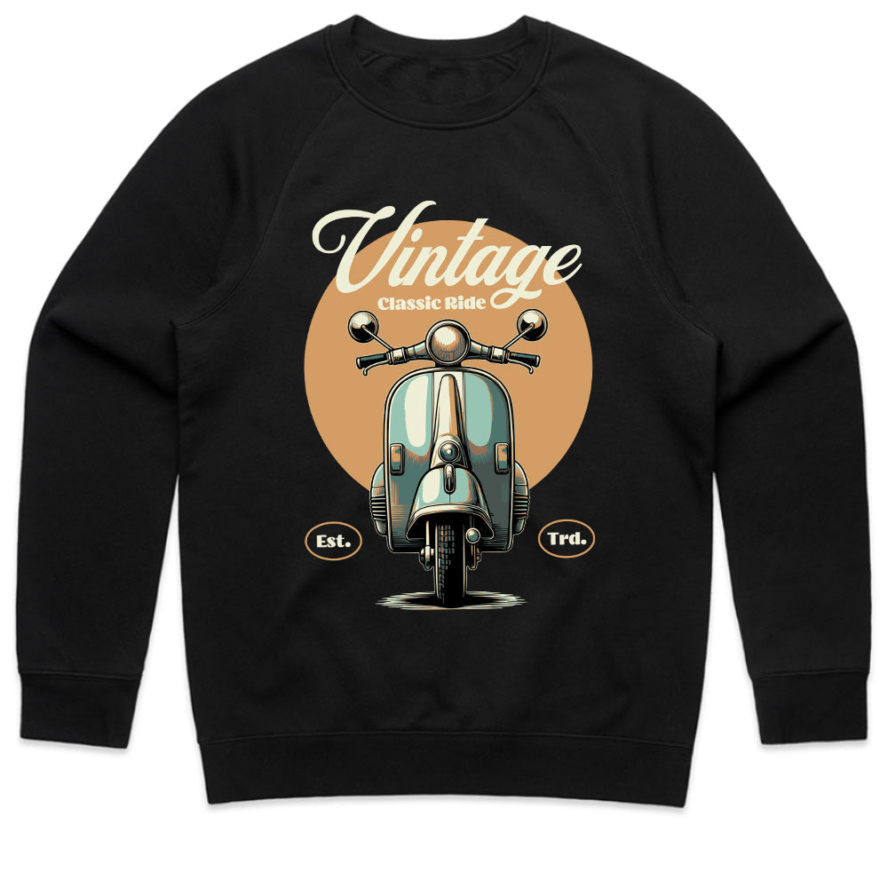 Vintage Classic Ride T-Shirt – Retro Scooter Enthusiast Apparel