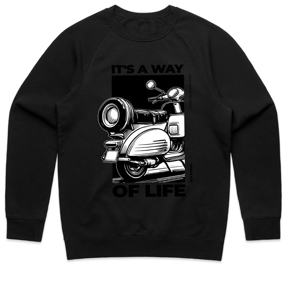 Way of Life Retro Scooter T-Shirt – Classic Ride, Timeless Passion