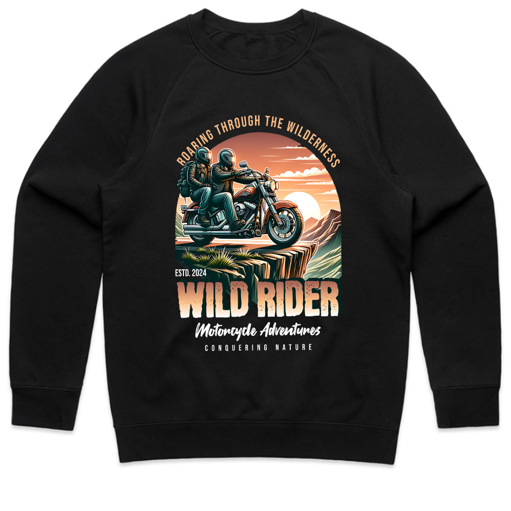 Wild Rider Motorcycle Adventure T-Shirt – Roaring Through the Wilderness