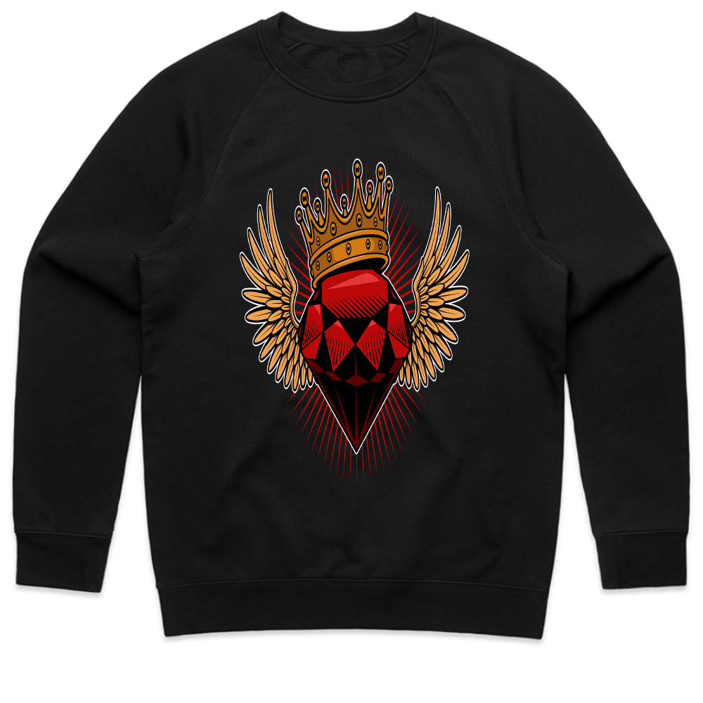 Royal Ember – Winged Heart Crown Tee