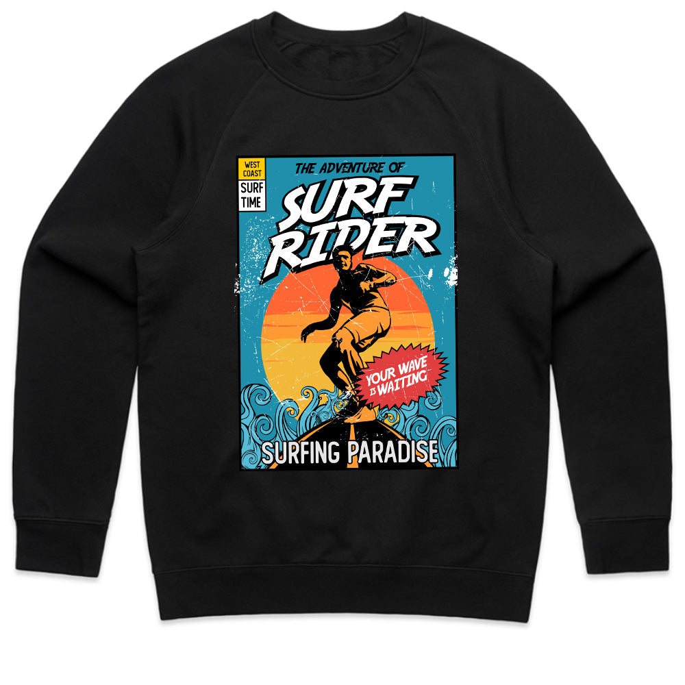 Surf Rider Adventure - Retro Surfing Paradise Tee