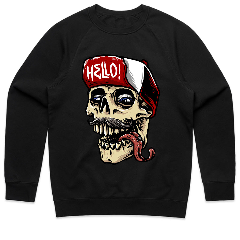 Hello Skull - Funky Undead Streetwear Tee