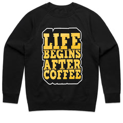 Life Starts With Coffee - Bold Typography Tee