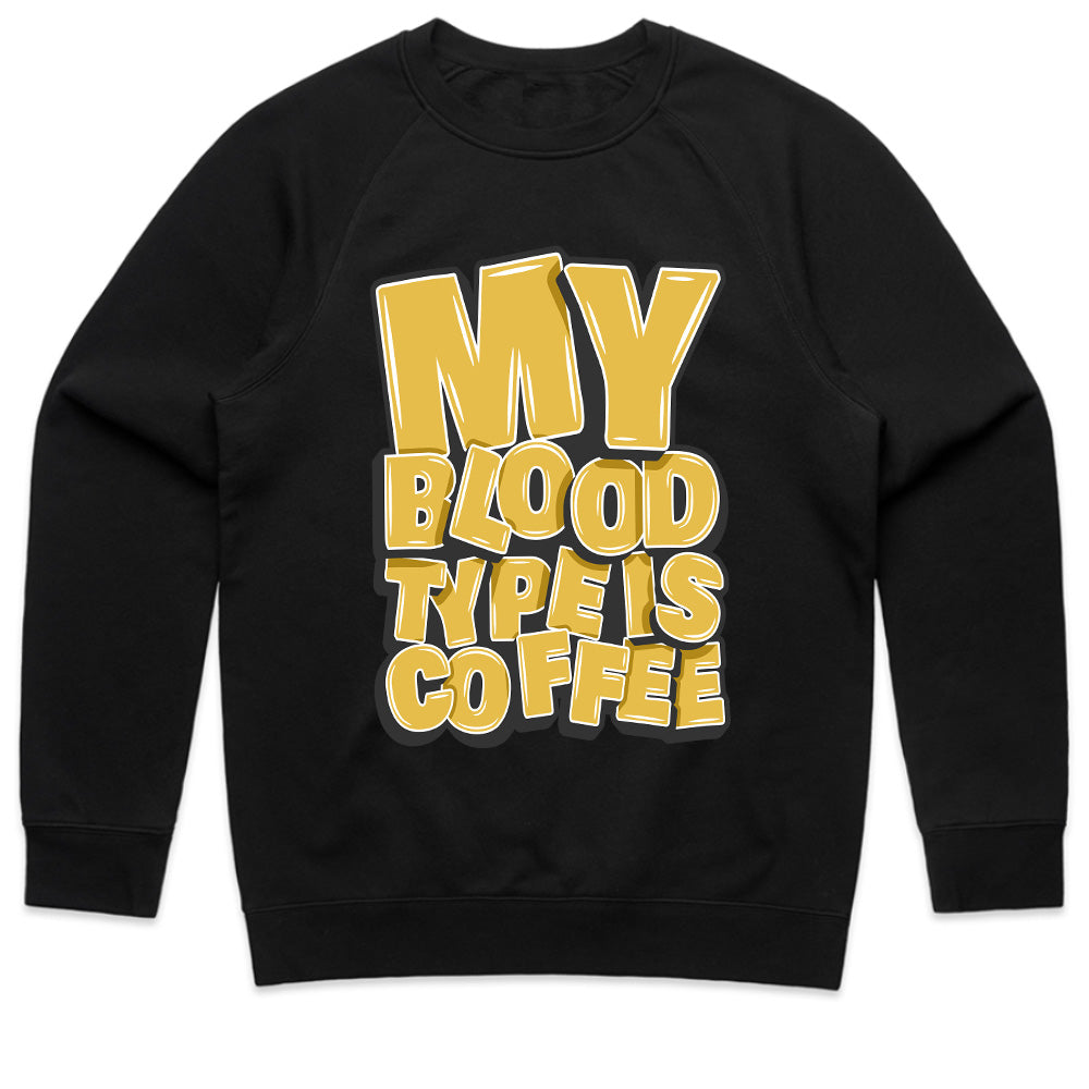 Coffee Type Tee – My Blood Type Is Coffee Statement Shirt