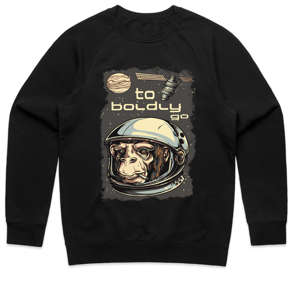 Space Chimp Explorer - To Boldly Go Tee