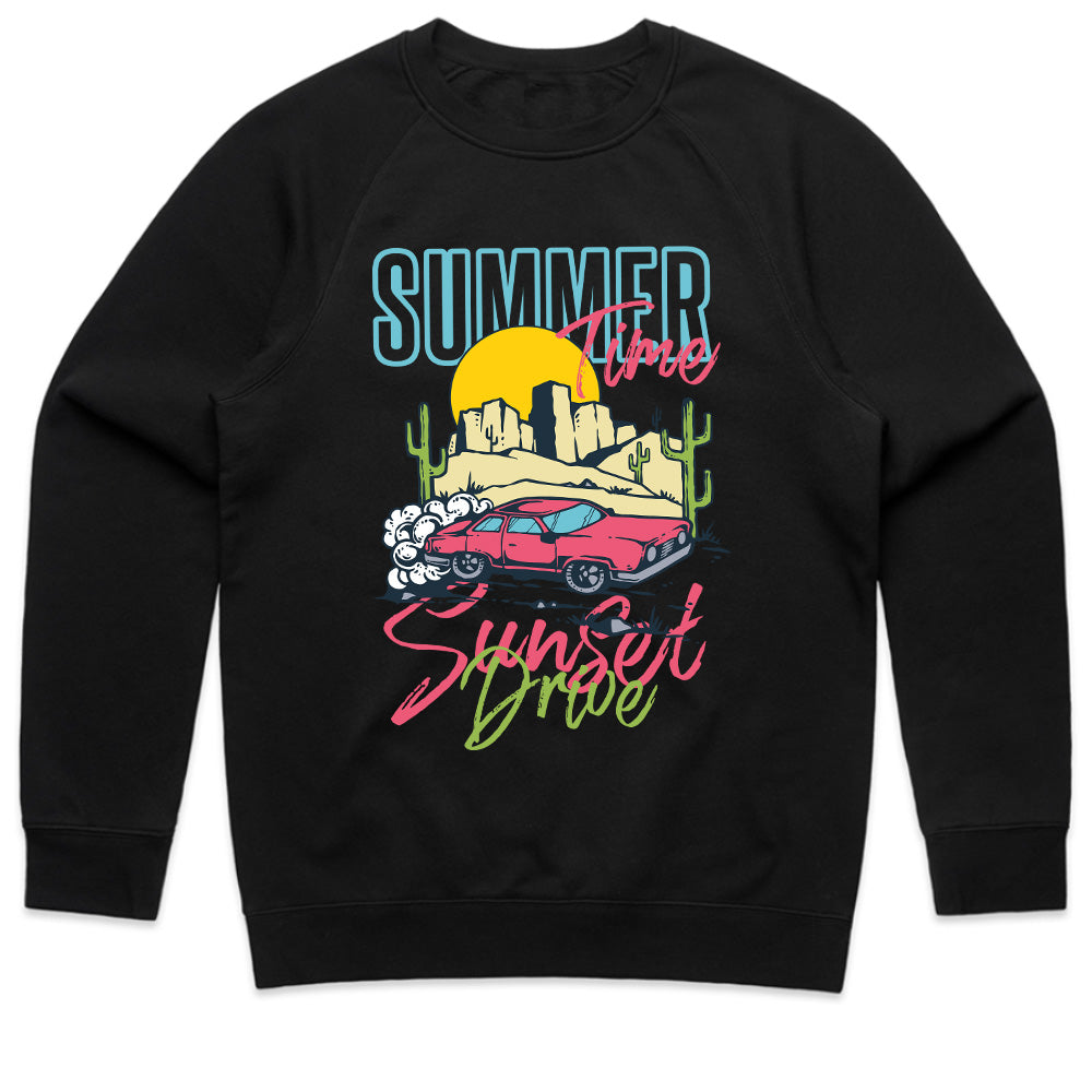 Summer Sunset Drive - Retro Road Trip Tee