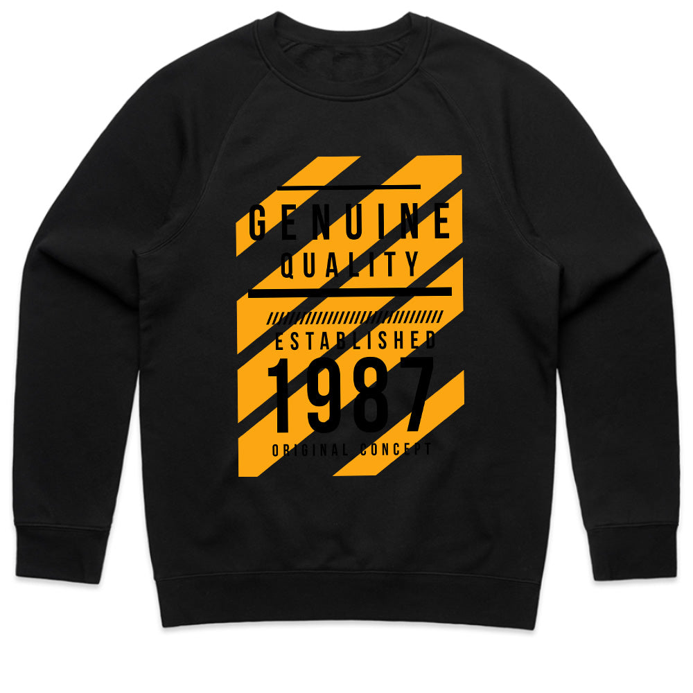 Genuine Quality 1987: Retro Urban Sweatshirt