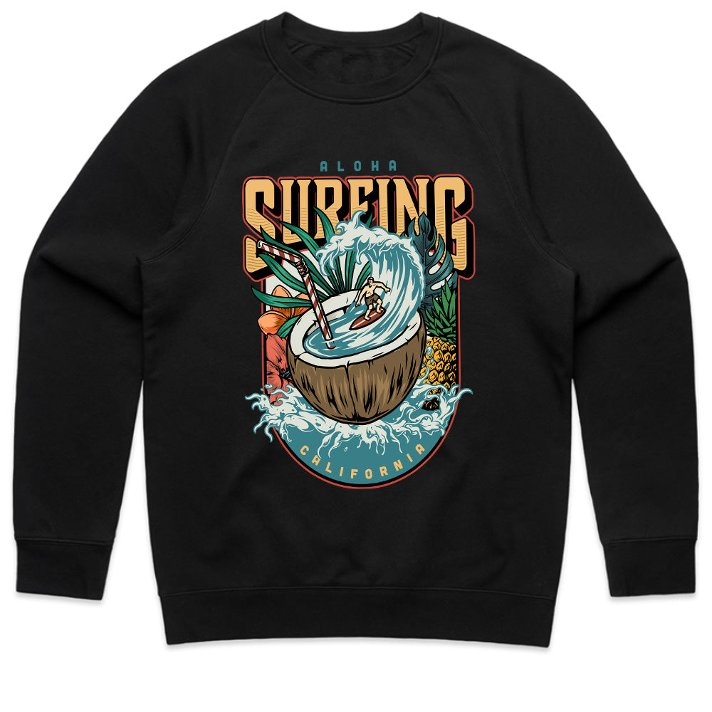 Aloha Surf Paradise: California Coconut Wave Tee